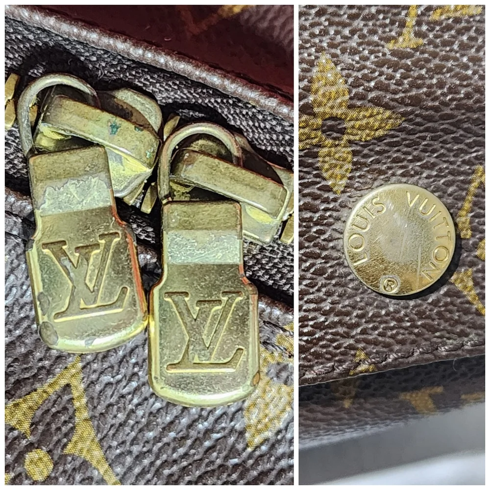 LOUIS VUITTON Monogram Canvas Naviglio Messenger/Crossbody Bag Brown
